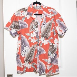Men’s floral short sleeve shirt
